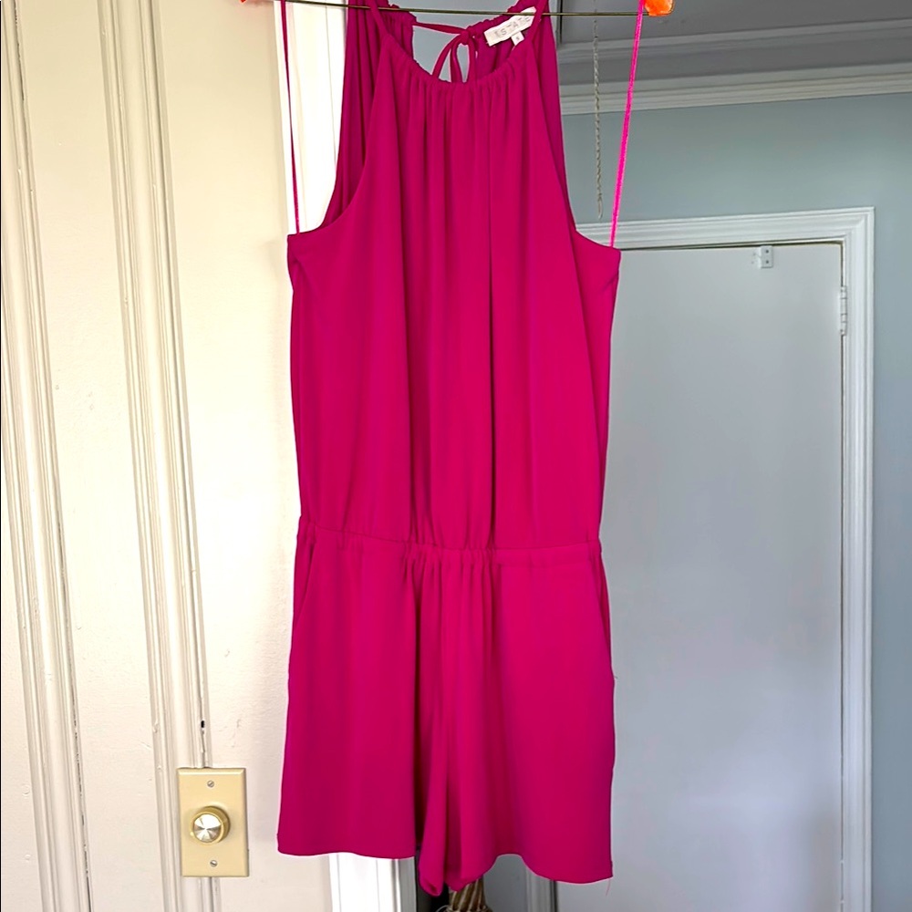 1. State Fuchsia Sleeveless Romper